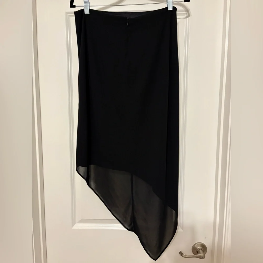 David Meister Chic Black Asymmetrical Skirt